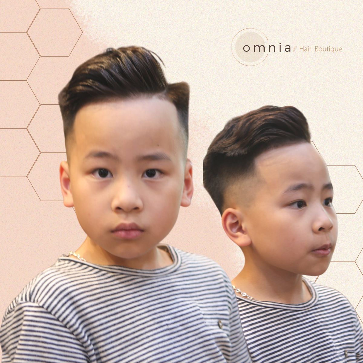 kiểu tóc bé trai mùa hè